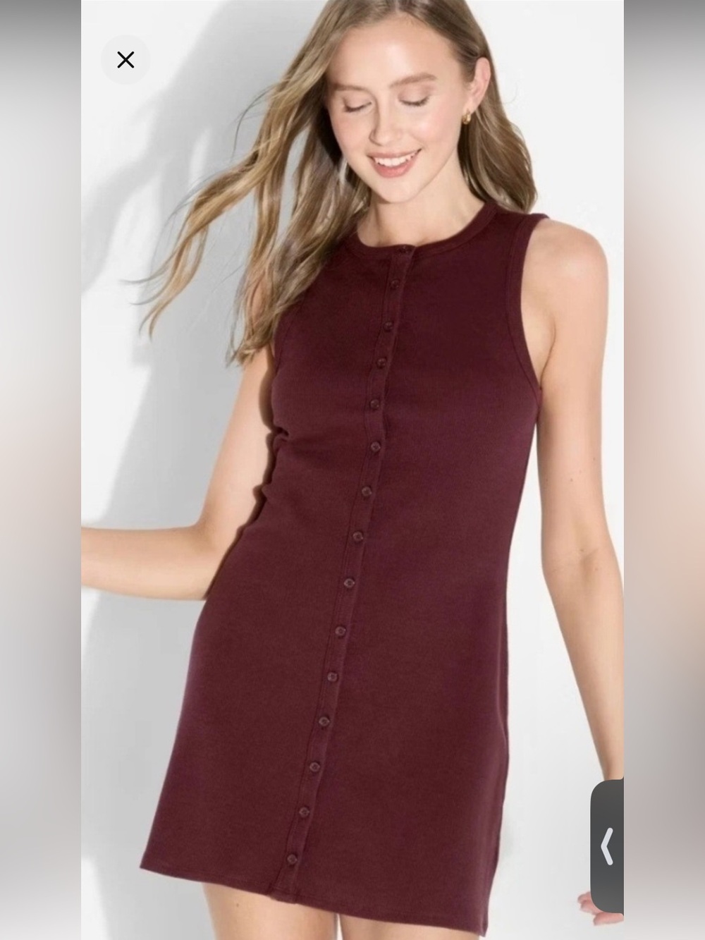 wild fable Sleeveless Mini Dress in Plum Wine